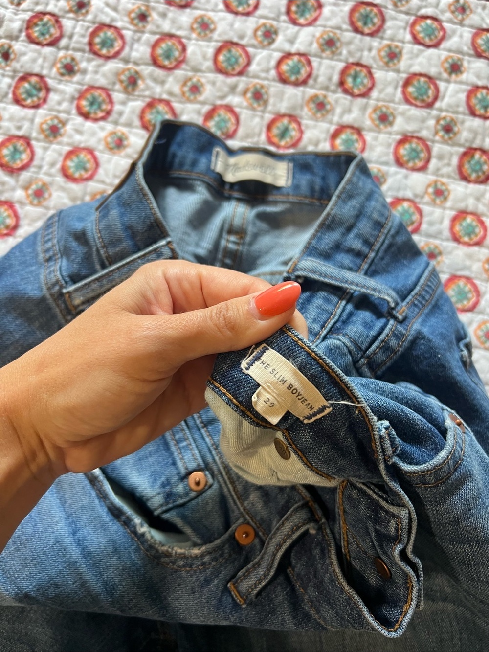 Madewell The Slim Boyjean size 29 Blue Jeans - Picture 5 of 8